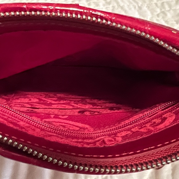 Red crocodile Brighton purse - Picture 2 of 5